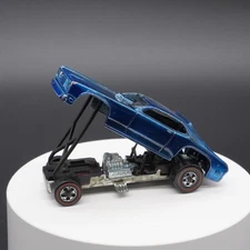 Vintage 1971 Hot Wheels Redline Blue Mongoose II Duster Funny Car Original