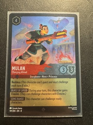 Mulan - Charging Ahead 141/204 Reign of Jafar Cold Foil