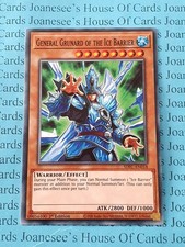 SDFC-DE018 General Grunard der Eisbarriere Yu-Gi-Oh Karte 1. Auflage Neu