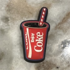 Coke Red White Black Shoe Charm Food Drink Theme Decorative Accessory Jibbitz