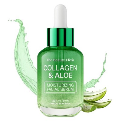 Aloe & Collagen Serum For Face - Dermatologist Tested, Anti-Aging