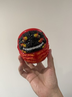 Frog Tree Godzilla Daruma Sofubi Vinyl Art T-BASE Japan GVA Kaiju Figure