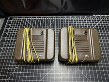 Realistic 40-1227A Box/Body Pair Intercom Speakers in two tone brown