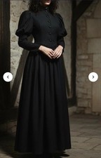 Recollections Victorian Handmade CUSTOM Vintage MOURNING DRESS GOTHIC VAMPIRE