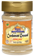 Rani Cardamom (Elachi) Ground, Powder Indian Spice 3oz (85g) PET Jar