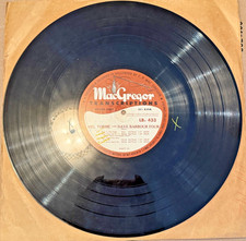 MEL TORME DAVE BARBOUR FOUR  MACGREGOR VINYL  16 INCH RADIO TRANSCRIPTION DISC
