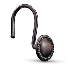 Bronze Shower Curtain Hooks,Oil Rubbed Decorative Shower Oil-rubbed Bronze