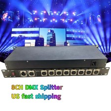 8way Light Controller DMX Splitter Dmx signal Distributor Stage Light Splitter