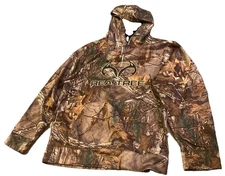 Realtree Camo Hoodie Pullover Sweater  Sz M 38/40 Embroidered Logo Pockets EUC