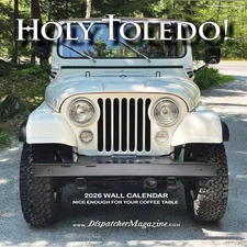 2026 Holy Toledo! Antique Jeep Wall Calendar