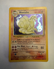 Pokemon Ninetales 12/102 Holo Rare Base Set 1999 Vintage WOTC Card