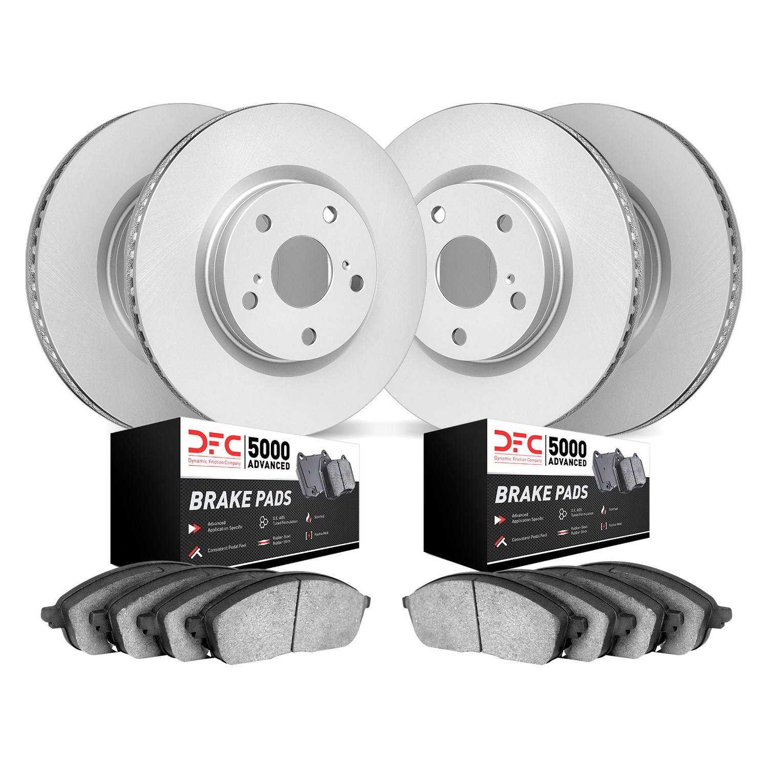 For Maserati Ghibli 17-20 DFC GEO-KIT 5000 Plain Front & Rear Brake Kit