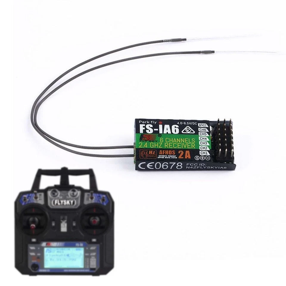 For RC Car Flysky Fs-Ia6 6-Channel 2.4GHz LCD Display Control Remote Receiver - Image 4 of 4
