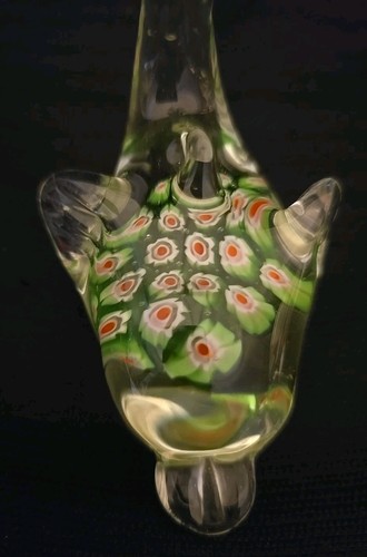 Glass Dolphin Millefiori Figurine Sculpture - Picture 7 of 11