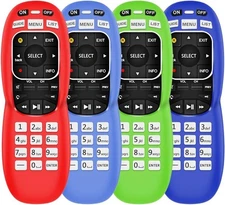 4 Pack Silicone Case for DirecTV RC73 Remote Control,Anti Slip Protective Con