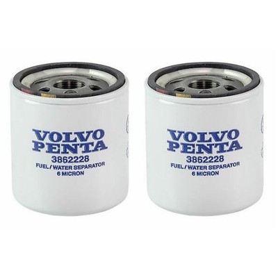 2-Pack 3862228 Volvo Penta Water Separating Fuel Filter Genuine OEM