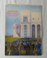 RED GRANGE LAST COLLEGE GAME Program OHIO STATE vs ILLINOIS Nov 21 1925