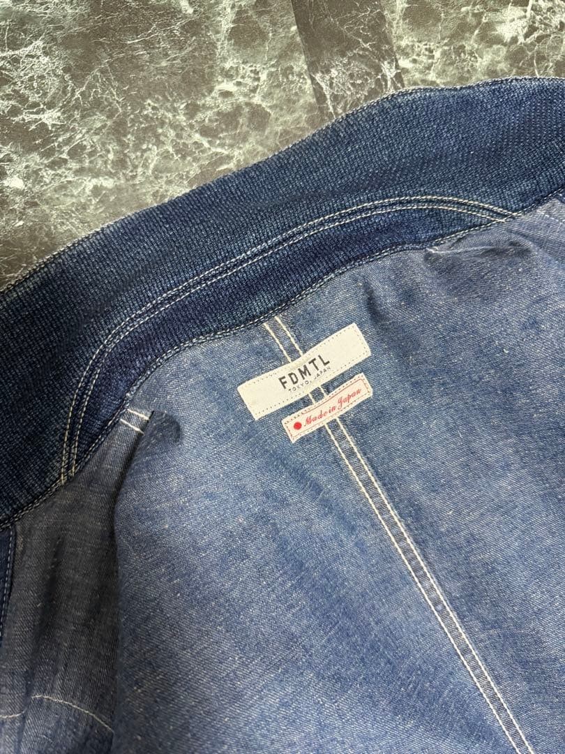 FDMTL Coverall Jacket Patchwork Boro Denim Damage… - image 8