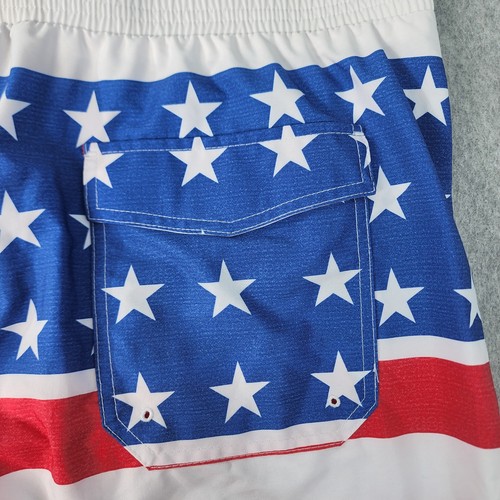 New York Mets MLB American Flag Swim Trunks Mens XL 38x10 Genuine Merchandise - Picture 15 of 24