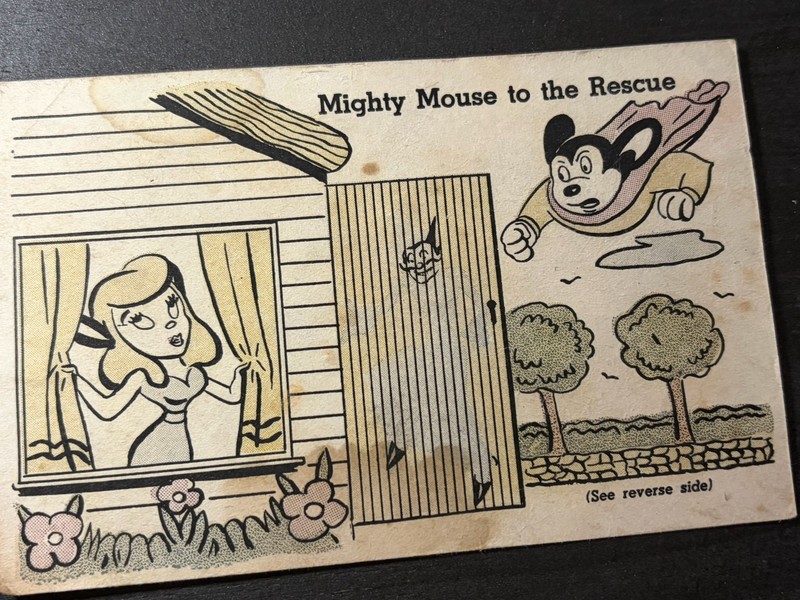 Mighty Mouse Mystery Color Picture #2  1957 - Post Cereals  -VG - Comic Book