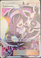 Pokemon 2018 SM Ultra Prism Lusamine Full Art Trainer 153/156 Holo Ultra Rare on eBay