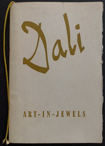 Art-in-Jewels by Salvador Dali 1960s Cheatham Foundation Exhibition Program - Foto 1 di 4