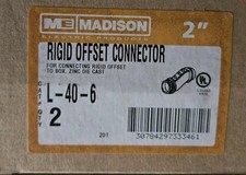 Box of 2 2" -Inch offset Nipple Conduit Fitting Rigid