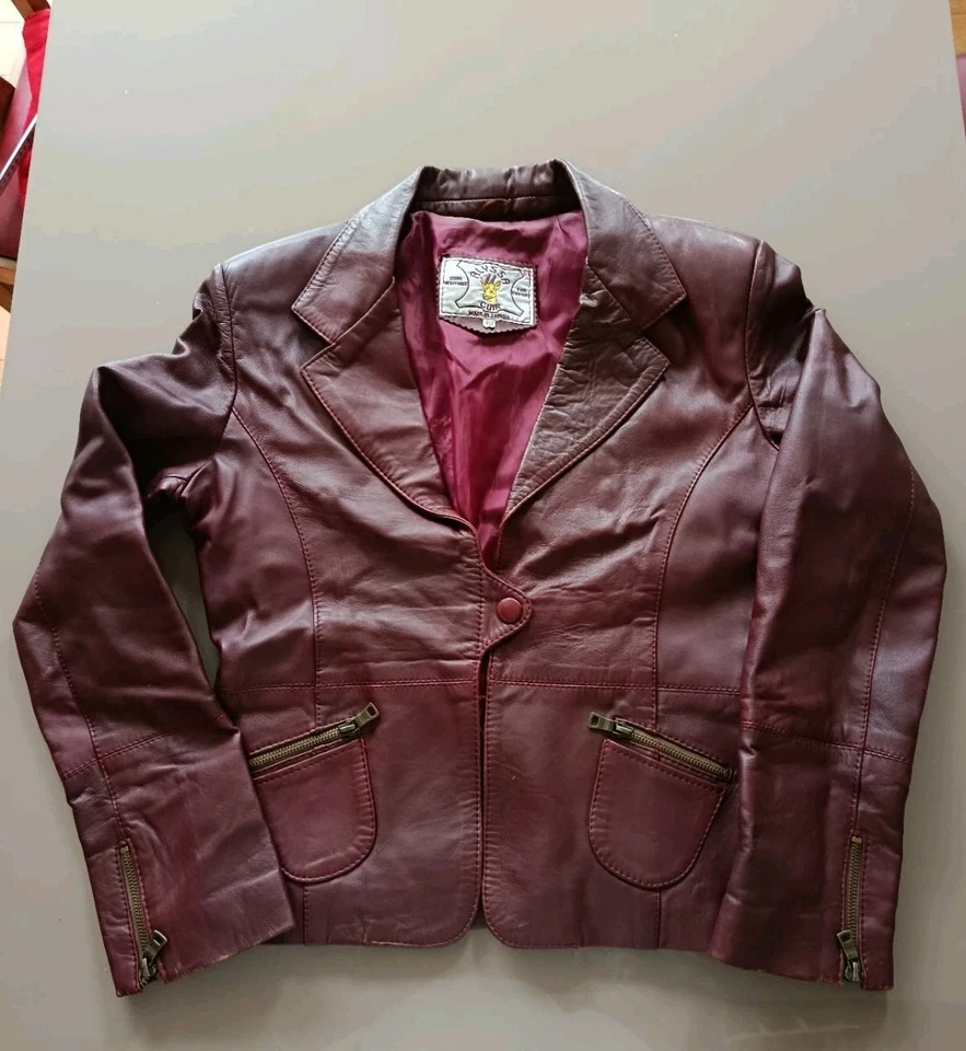 Damen Leder Jacke - Bild 2 von 4