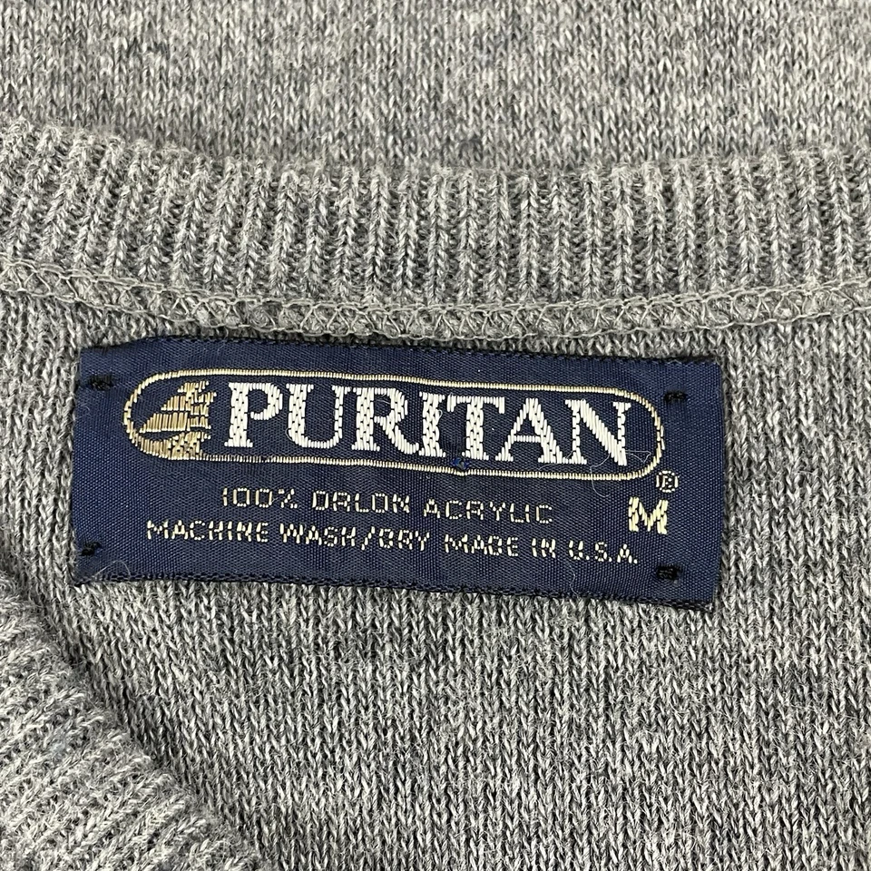 Vintage Sweater Vest Men’s M USA Grandpa Grunge Preppy Rockabilly 80s 70s 11 - Image 3 of 4