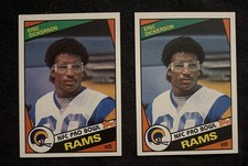 2X 1984 Topps Eric Dickerson #280 RC Rookie EX-MT Los Angeles Rams NFL HOF NICE