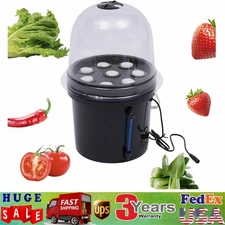 PP Hydroponics Seedling & Cloning System Aeroponic Propagation Kit 8 Plant Sites