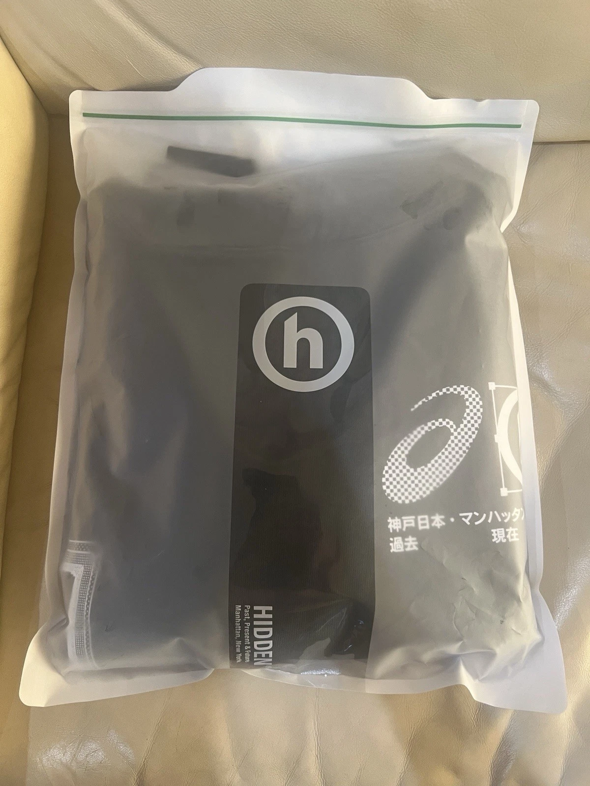 OFF WHITE Felpa con cappuccio Hidden Ny X Asics Secret Release Ny Pop Up esclusiva 100% autentica grande