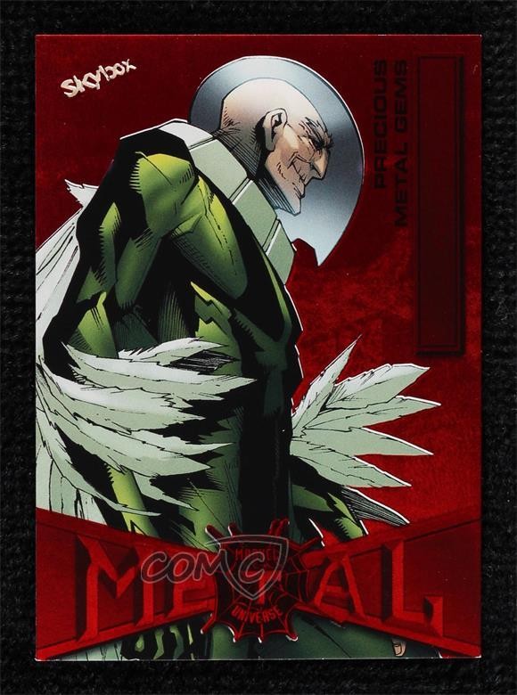 2022 Upper Deck Marvel Metal Universe Spider-Man PMG Red 88/100 Vulture #95 0t11