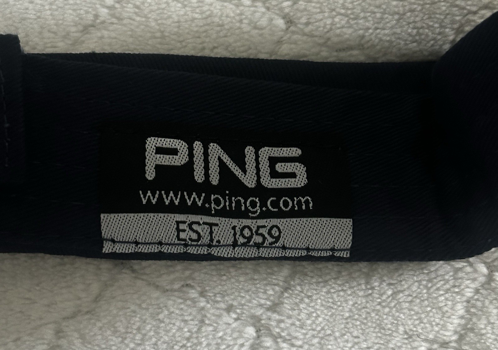PING Golf G25 I25 Navy Blue White Embroidery Visors Adjustable Closure NWOT