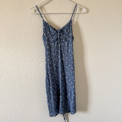 Billabong Floral Dress Women s XSmall Blue Party Date Summer Dixie Cutesy Dainty