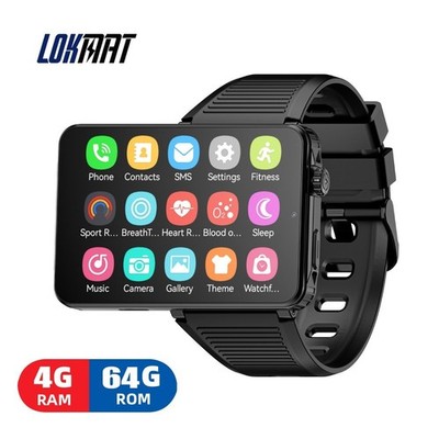 LOKMAT APPLLP 9 MAX 4G Smartwatch 2,88'' Android 15 4GB+64GB Herzfrequenz Monitor