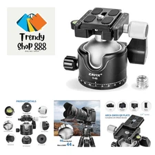 Tripod Ball Head with 1/4" Arca Swiss Quick Release Plate Aluminium Tripod Ba...