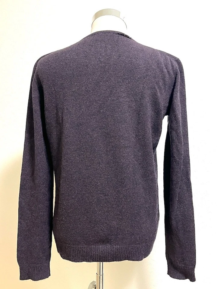 [USADO]KITON Patrón Nórdico Cachemira Tejido Talla L Púrpura DE JAPÓN Foto 2 de 4