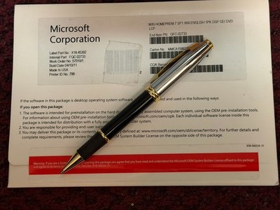 Microsoft Windows 7 Home Premium X64 bit* English *1PK* GFC-02733*FREE SHIPPING 