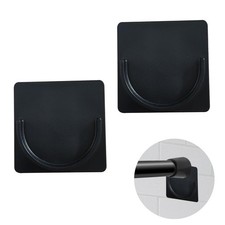 Resdenio Shower Rod Holder, Tension Curtain Bracket No 2"L x 2"W, Black