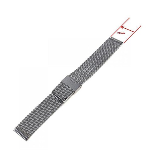 Cinturino Orologio Acciaio Inox 18 Mm Cinturini Metallo per Uomo Cinturino Lucido 18mm - Foto 2 di 2