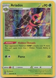 Ariados 004/195 Holo Rare Silver Tempest