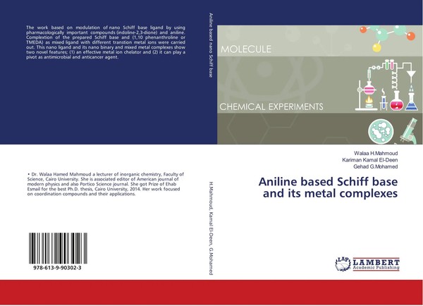 Walaa H. Mahmoud (U. A.) | Aniline Based Schiff Base And Its Metal Complexes-image
