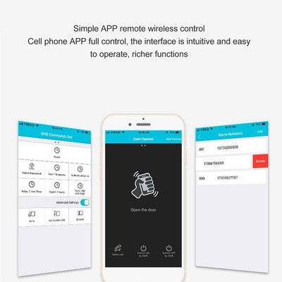 Gate Opener RTU5024 4G SMS Smart Alarm Smart ID Recognition WiFi Remote