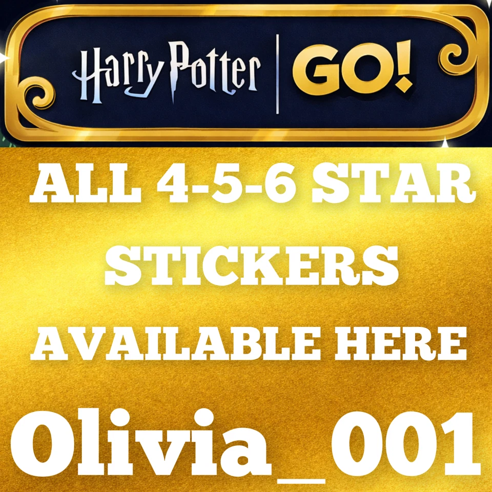 All Mono_Poly_Go 4-5-6 Star Stickers Available :- HARRY POTTER GO! ALBUM :- Fast