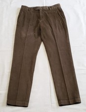 Brooks Brothers 32x32 Brown Micro Corduroy Milano Fit Mens Cotton Chino Pants