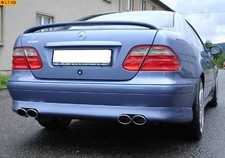 FOX Endschalldämpfer je 2x88x74mm eingerollt für Mercedes CLK Typ 208 Bj 97-02