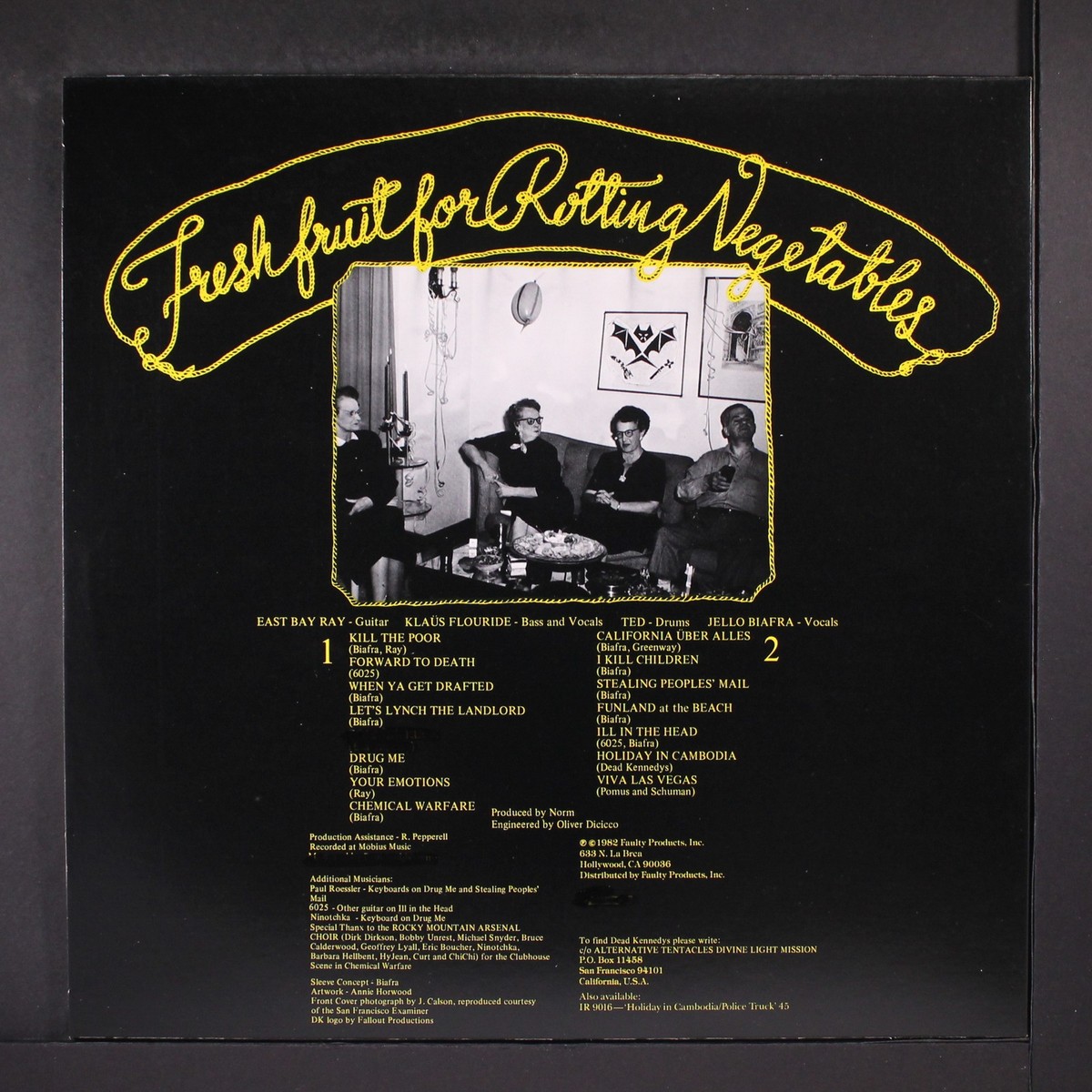 DEAD KENNEDYS: fresh fruit for rotting vegetables I.R.S. 12