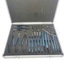 16 Pcs Chalazion Surgery Instruments Set Ophthalmic Surgical Stainless German Gr