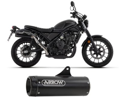 Approved Black Inox Arrow Exhaust Rebel Aluminum Dark End Cap HONDA CL 500 2023